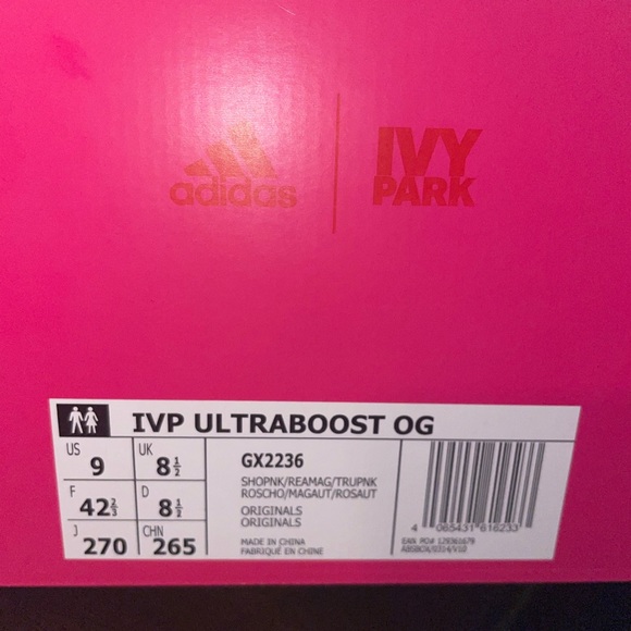 Ivy Park x Adidas Ultra Boost OG Pink - Picture 3 of 8
